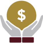 Hands holding money