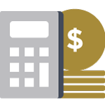 Calculator with money